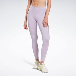 Reebok Womens modern safari polyester Leggings purple‎ Size XS